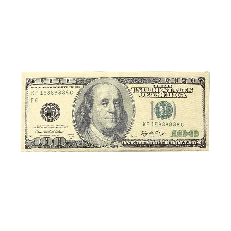 Billetera de lona tarjetero imagen 100 dollars
